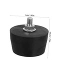 4 Pack Rubber Vibration Mounts With Threaded Design Floor Protectors For Furniture And Precision Instruments Heavy Duty Tough As Nails Shock Absorbers For Washing Machines And Mechanical Equipment Anti Slip Pads, 5cm x 4.4cm