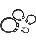 Get These 50 Pcs M3 To M42 External Circlip Rings Built Tough From Carbon Steel That Won't Rust For Easy Shaft Installation On Cars Trucks Valves Doors Windows And Heavy Machinery Tools You Gotta Have - Carbon steel external circlip rings set in various sizes.
