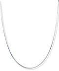 Delicate 0.7Mm 18 Inch Sterling Silver Box Chain Necklace With 925 Stamp Made In Italy Lobster Clasp Lightweight Must Have