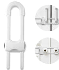 6PCS Baby Cabinet Locks With Adjustable U Shaped Design For Drawers Cabinets Gates And Furniture Doors Multifunctional Kid Safety