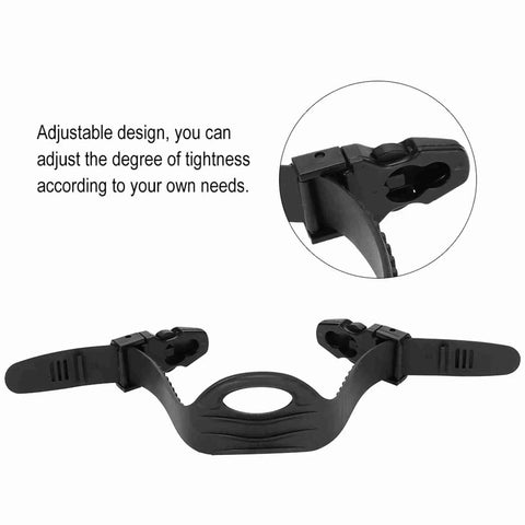 Fin Straps Adjustable Diving Straps For Outdoor And Indoor Water Sports Cozy Rubber Fins Straps 1 Pair Quick Fit black
