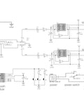 Wiring diagram for DIY Stereo Speaker Soldering Practice Kit BT Compatible With Complete Components PCB And Enclosure