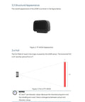 TF-NOVA Lidar Sensor for Obstacle Detection, compact design, suitable for indoor and outdoor use, technology schematic included