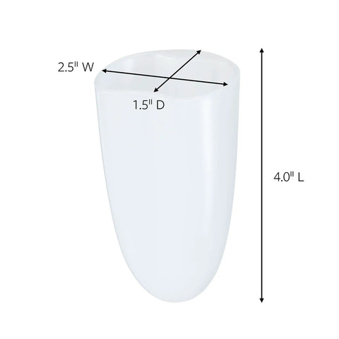 Clear Frosted Bath Razor Holder With Water Resistant Strip For Damage Free Organization In Shower Or Sink, 1 Holder