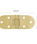 Copper Table Hinge Folding Tray 8x3cm Round Flip Mechanism With Slick Silent Motion Gold Finish