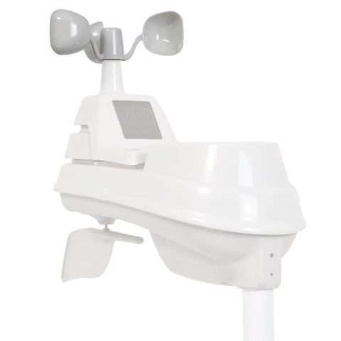 Replacement Wind Cups For 5-In-1 Weather Sensor Iris 06031RM, visible on a mounted outdoor weather station unit.