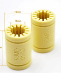 10 Pack Linear Bearing 10x19x29 Mm Plastic Bearings For 3D Printer Parts Industrial Bearings And Gears Smooth Glide Precision Movement Replacement Kit, 10mm bore