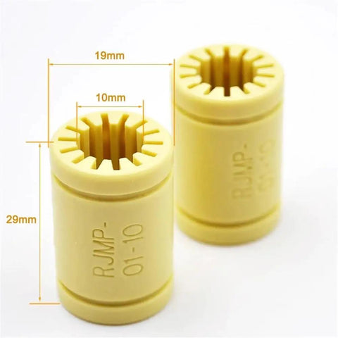 10 Pack Linear Bearing 10x19x29 Mm Plastic Bearings For 3D Printer Parts Industrial Bearings And Gears Smooth Glide Precision Movement Replacement Kit, 10mm bore