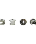 Tough As Nails Cam Lock Fasteners For Furniture Building And Cabinet Connectors With Hidden Deck Fitment No Sweat Setup Pro Grade Wood To Wood Joining Hardware 30 Piece Bulk, nickel plated flat cam locks