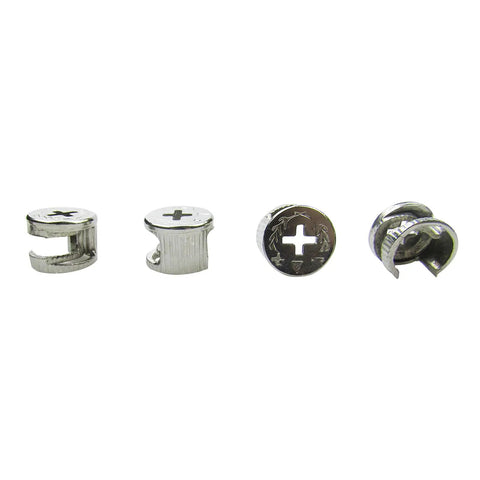 Tough As Nails Cam Lock Fasteners For Furniture Building And Cabinet Connectors With Hidden Deck Fitment No Sweat Setup Pro Grade Wood To Wood Joining Hardware 30 Piece Bulk, nickel plated flat cam locks