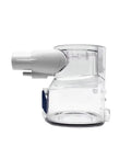 Compatible Dustbin Canister For Tineco A10 A11 Vacuum Cleaner easy detachable design, transparent plastic, side view, ideal for debris collection.