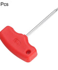 Torx Screwdriver Set T15 CR V Steel T Handle Star Key Wrench For CNC Lathe Tool Holder shown with a red ergonomic grip