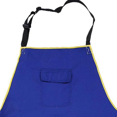 Flame Retardant Welding Apron For Real Welders Boss Level Durable Washable Safety Apron with buckle and front pocket detail