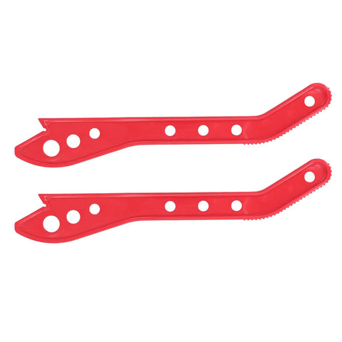 Heavy Duty Plastic Woodworking Push Stick 2 Pack with grippy grip angled for table saw use, features anti-slip palm rest.