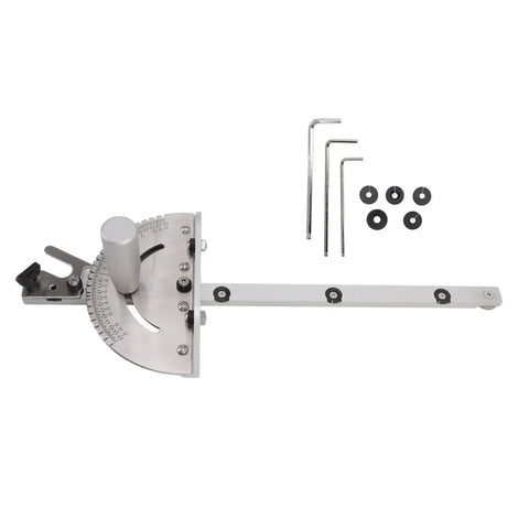 Miter Gauge With Marking Scale For Table Saw Aluminum Fence And Hex Screwdriver Included Pro Grade For Precise Angles And Repeat Cuts