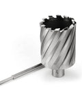 Annular cutter, 2 in diameter, 2 in depth, 3/4 in Weldon shank for magnetic drill press