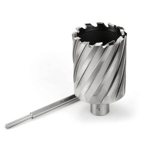 Annular cutter, 2 in diameter, 2 in depth, 3/4 in Weldon shank for magnetic drill press