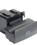 Solid Electric Parking Brake Actuator Switch For Peugeot 3008 2009 To 2016, close-up view of the EPB control module with button.