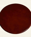 Large Lazy Susan Table Turntable Round Dining Tray 360 Degree Swivel Plate 30 40 50 Inch Easy To Clean Reddish Brown Top View