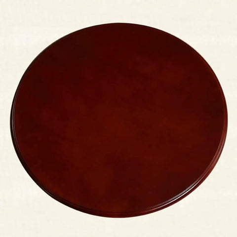Large Lazy Susan Table Turntable Round Dining Tray 360 Degree Swivel Plate 30 40 50 Inch Easy To Clean Reddish Brown Top View