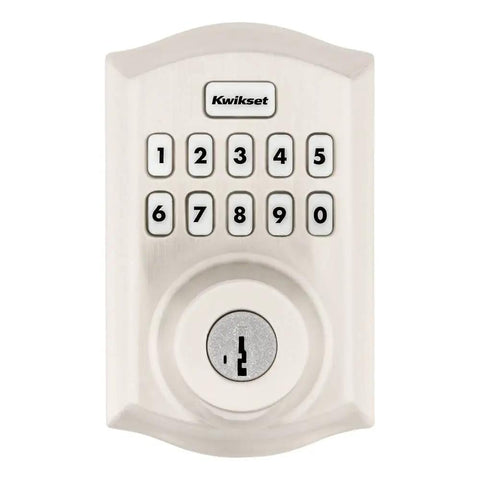 Top Notch Keyless Entry Smart Lock Deadbolt With Z Wave Integration Illuminated Keypad And Instant One Touch Action Hella Secure Home Automation Satin Nickel