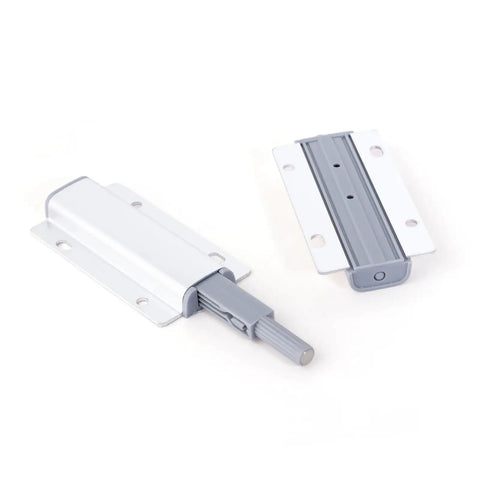 16 Piece Aluminum Alloy And Plastic Cabinet Door Catch Set Magnetic Closer For Wardrobe And Furniture Push To Open Latch Hardware