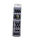 Rock Solid 15W 5V Din Rail Power Supply for home automation, compact grey unit designed for cramped control cabinets.