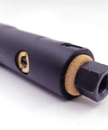 Detail of Compact Pro Grade Pneumatic Aircraft Drill With One Quarter Inch Twenty Eight Threaded Shank showing shank end