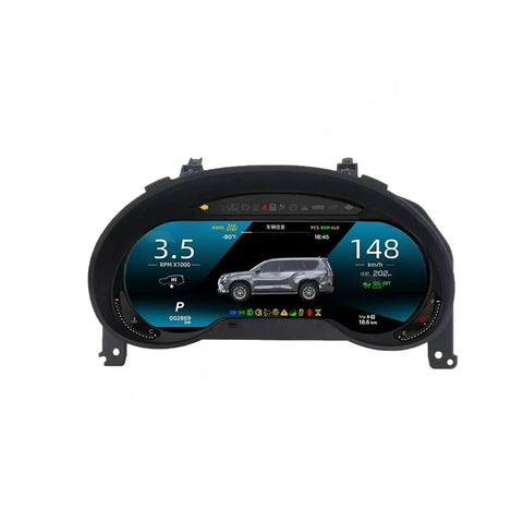12.3 Inch LCD Dash Instrument Cluster For Lexus GX 2010 2021 Drop In Digital Speedometer Display With Built In Circuit Module For Smooth Idle Steady Acceleration And Sharp Readouts, front view