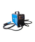 200A Portable MMA Stick Welder 110V Inverter With Digital Display in blue with cables attached