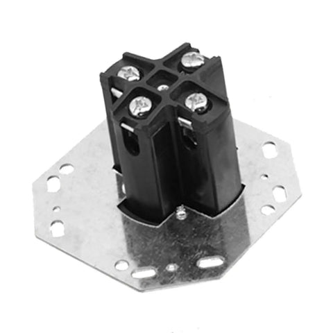 Hella Tough Octagon Electrical Outlet Four Prong Power Receptacle with heavy duty steel housing and built in overcurrent shield.