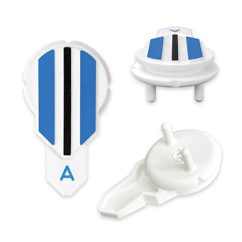 Game-Changing 360 Degree Alignment Golf Ball Marker And Putting Aid For Precise Putts Rotate To Aim USGA Compliant Blue