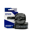 Hard Working Pro Label Maker Bundle For Audio Wiring And Industrial Cable Marking Includes Self Laminating Vinyl Tape Rolls, 24mm black on white tape.
