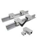 Premium High Precision Linear Guide Rail Kit With Smooth Sbr12 Steel Rails And Sleek Sliding Bearings For Pro Level 3d Printing Or Serious Cnc Machine Projects That Need Zero Wobble And Top Tier Motion Control. SBR12 steel rail kit with sliding bearings and wrench