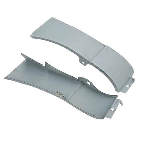 Metal Mudguard Repair Panel Kit Pair Left Right High Accuracy Heavy Duty Go To Auto Body Repair Sheet Set For Restoring Damaged Side Mudguards And Fixing Rust Holes Dents And Corrosion, pair of gray steel panels