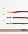 Solid Copper 18 Gauge CL2 Thermostat Wire 18 8 Brown 100 Feet Low Voltage Power Cable For Home Office And Industrial Use UL Listed showing cross-sections