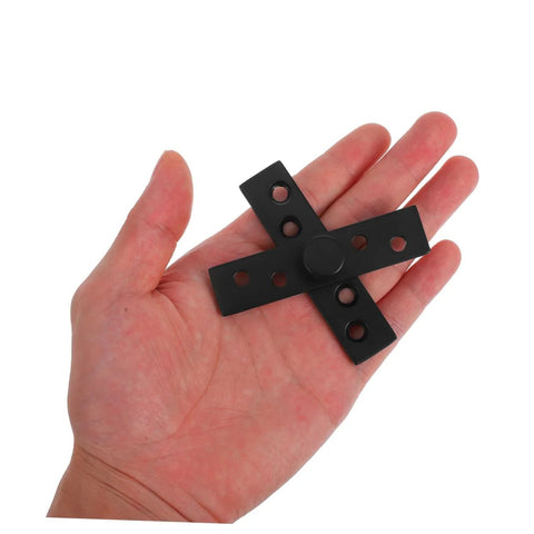Hidden Door Pivot Hinges 2Pcs Rotating Stainless Steel Concealed Hardware shown in hand for size reference
