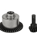 Close-up of Axial 38T And 13T Metal Bevel Gear Set For Front And Rear Axles Hardened Steel Upgrade For One To Ten RC Crawlers