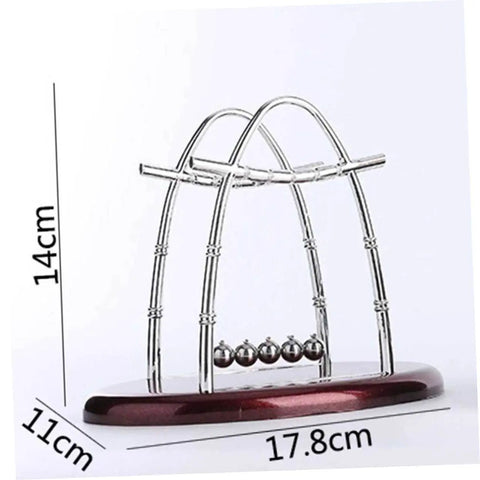 Large Pendulum Balance Balls Newtons Cradle For Desk Decor And Hands On Physics Fun Five Ball Educational Dynamics Tool