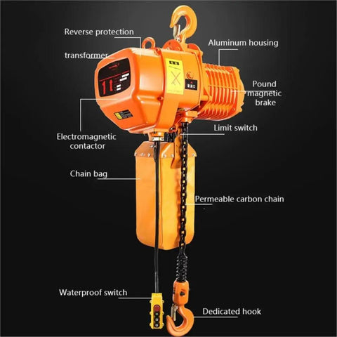 Top Shelf Portable Overhead Electric Chain Hoist With Wireless Remote, 1500 Watt Motor And Four Meter Lift, Garage Ready Steel Frame For Engine Swaps And Shop Jobs With Plug And Play Setup