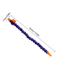 Plastic Air Hose Nozzle Fits Milling Machine Air Compressor Sick Design Cleans Dust Fast Cooling And Portable Misting System Ideal For Drill Mill Engraver Needs Airflow Keeps Gear Chill Heavy Duty Work Badass Pressure Super Solid, 40.5cm blue orange flexible nozzle