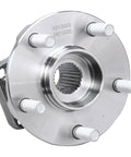 Front view of Front Wheel Bearing Hubs Assembly Set For Subaru Impreza Forester WRX XV Crosstrek 2013 2014 Replacement 2 Piece Hub Kit