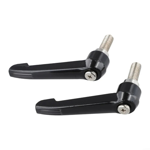 Crank Up Your Indoor Rides With These Rugged All Metal Exercise Bike Seat Post Clamping Levers with black steel handle.