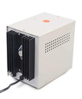 3A Electroplating Machine For Jewelry, 110V Pro Grade Gold And Silver Plating Power Supply visible from the back, showing cooling fins.
