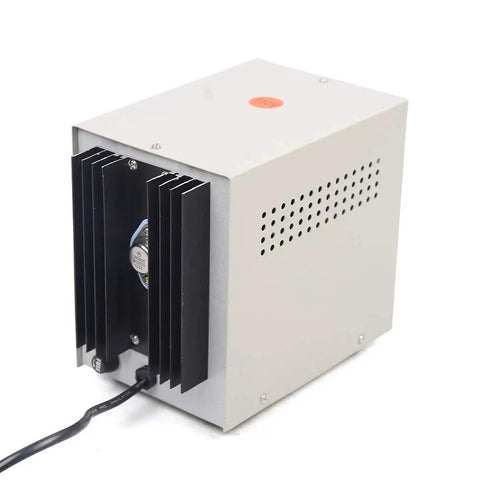 3A Electroplating Machine For Jewelry, 110V Pro Grade Gold And Silver Plating Power Supply visible from the back, showing cooling fins.