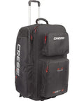 Moby 5 Wheeled Dive Gear Bag With Three Side Access Beefy Heavy Duty 300D And 400D Fabric showing side pockets and handles