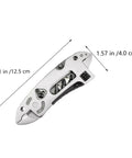 Two Piece Portable Stainless Steel Multitool Pliers Set With Wire Cutters And Multi Purpose Wrench size dimensions