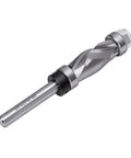 Top Rated Double Bearing Spiral Flush Trim Router Bit For Woodworking Projects With Dual Up Down Cut Design, 1/4 Shank, Tungsten Steel.