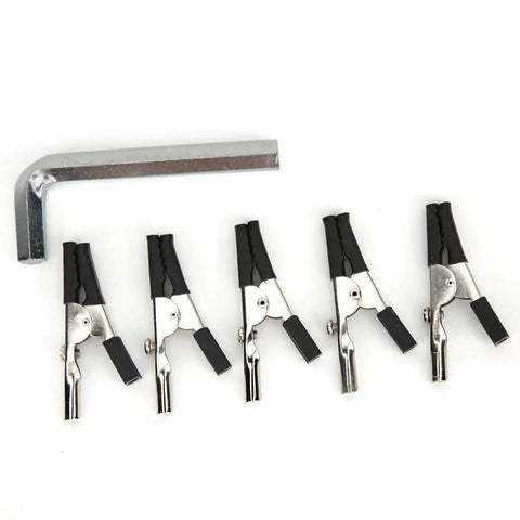 Five rotatable clips for the 3X LED Magnifying Table Clamp Helping Hand with Flexible Arm Soldering Station