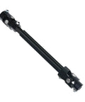 Steering shaft with dual U-joints, black steel rod for GM vehicles side view